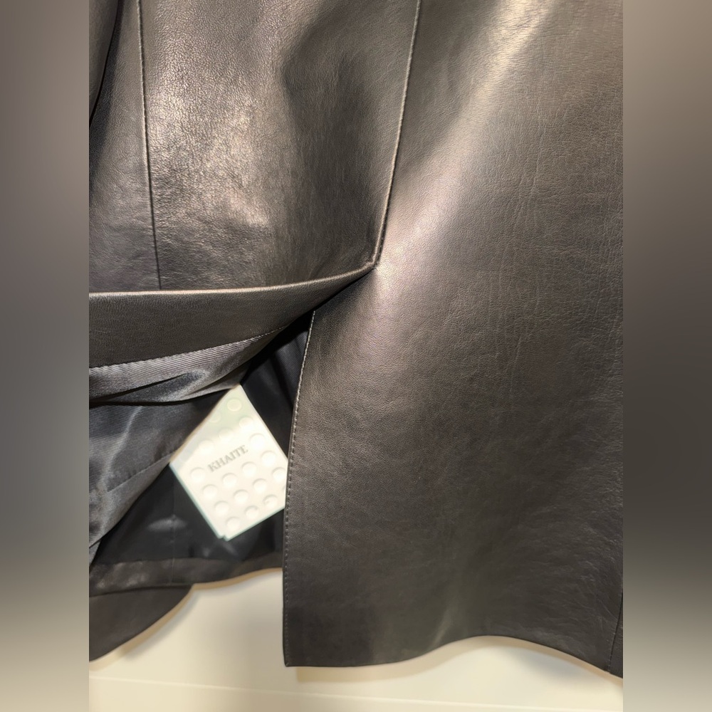 Khaite Jameson Leather Jacket, 4, Black - Picture 6 of 17